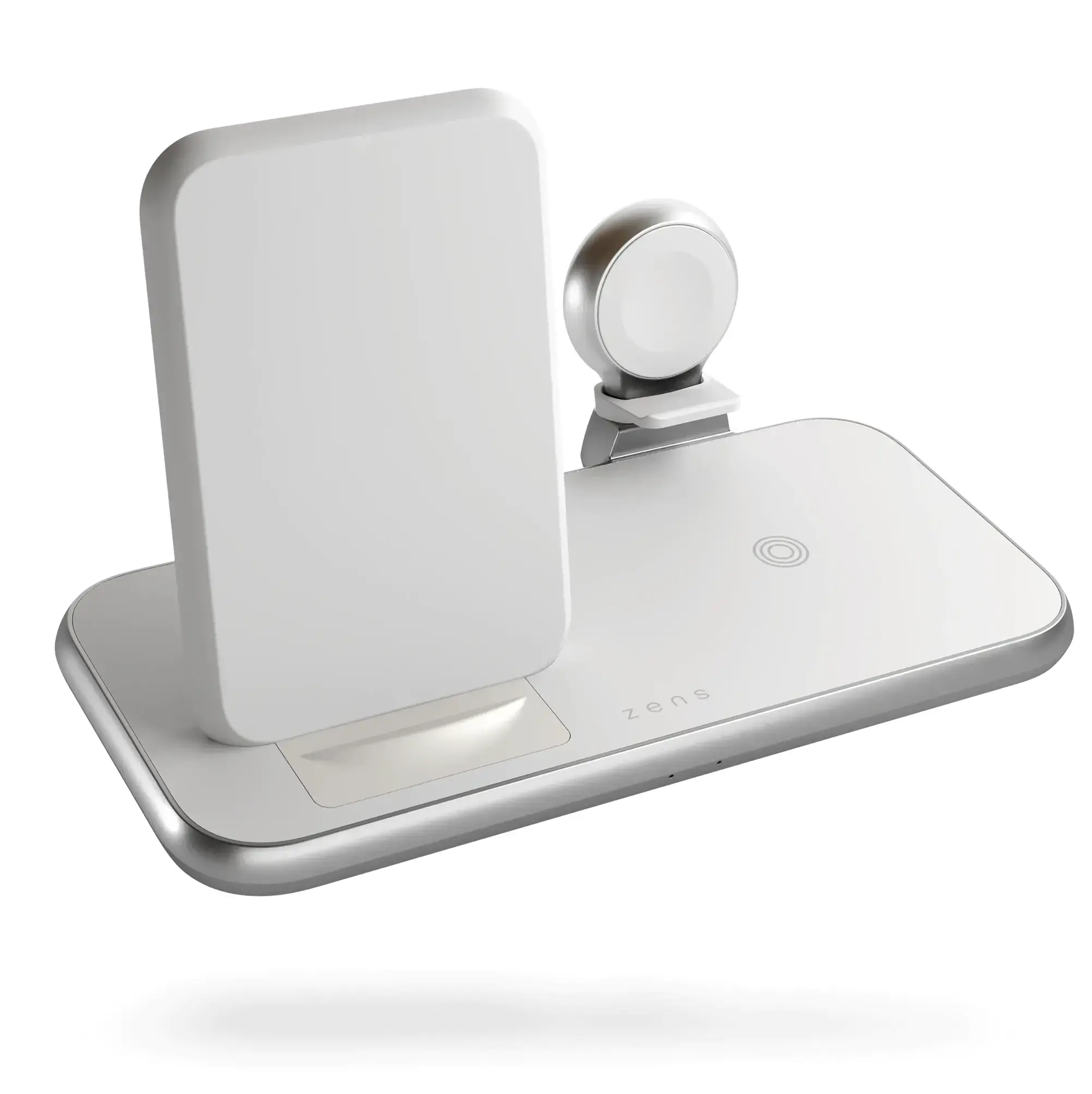 Бездротовий зарядний пристрій Zens 4 in 1 Stand + Watch Aluminium Wireless Charger - White (ZEDC15W/00)