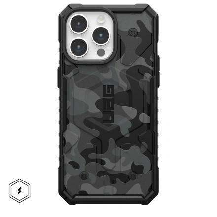 Чехол UAG Pathfinder SE Case with MagSafe for iPhone 15 Pro - Black Midnight Camo (114283114061)