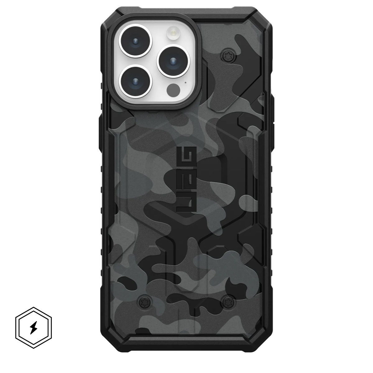 Чохол UAG Pathfinder SE Case with MagSafe for iPhone 15 Pro - Black Midnight Camo (114283114061)