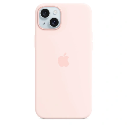 Чехол Apple iPhone 15 Plus Silicone Case with MagSafe Lux Copy - Light Pink