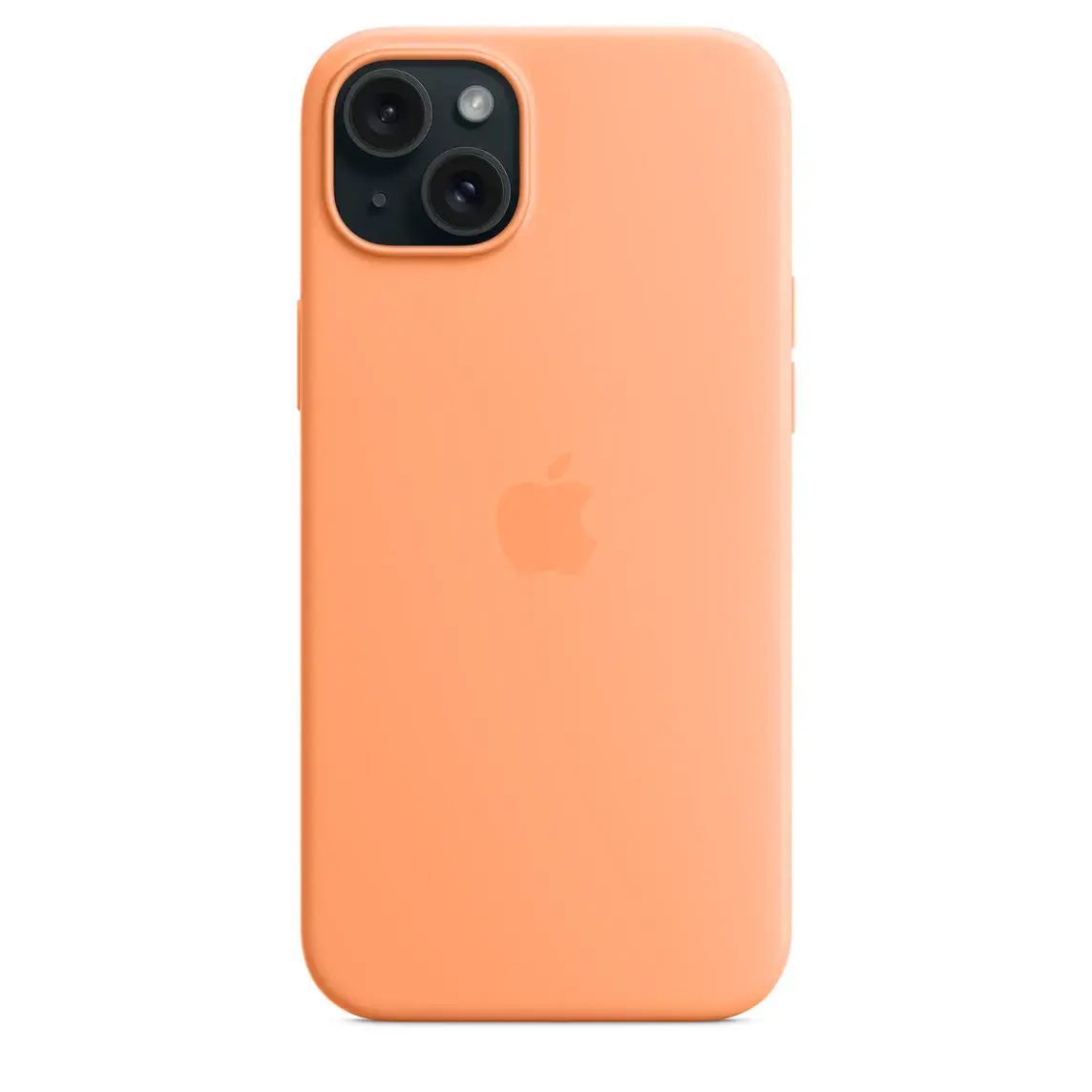 Чохол Apple iPhone 15 Plus Silicone Case with MagSafe Lux Copy - Orange Sorbet