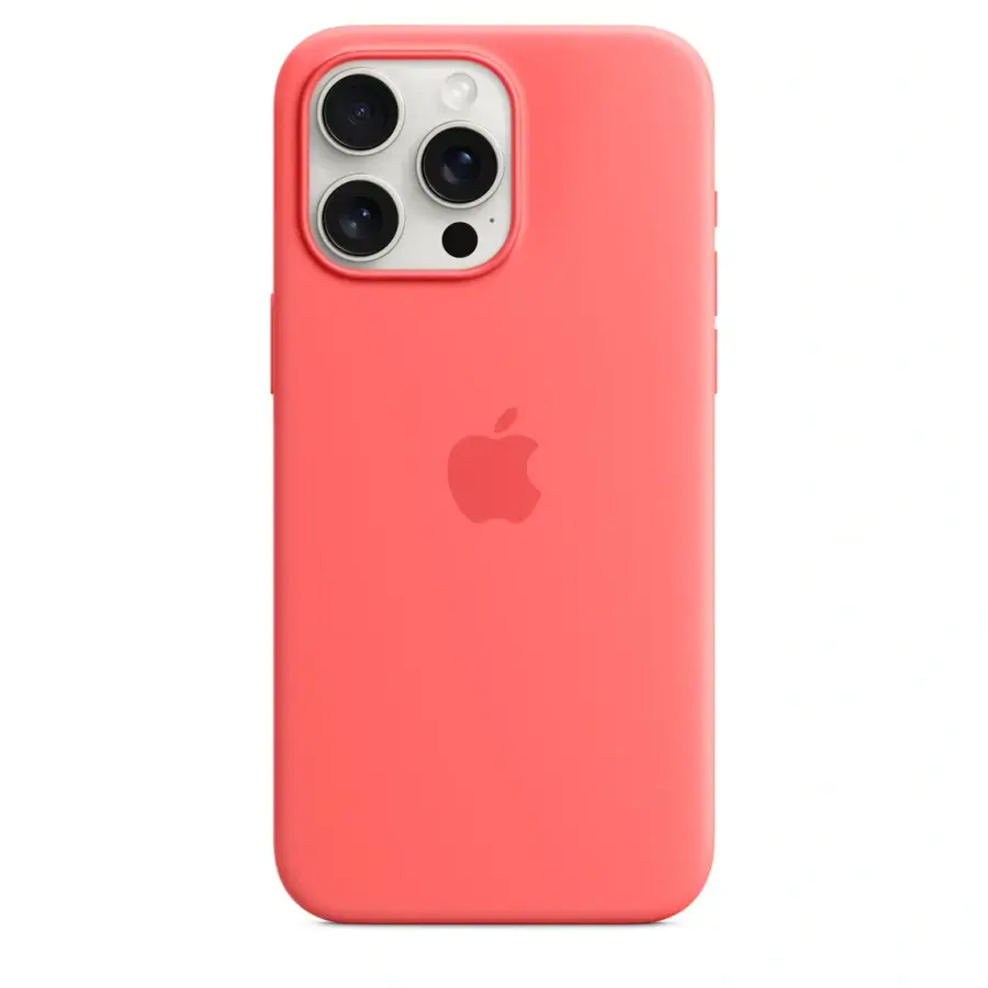 Чехол Apple iPhone 15 Pro Max Silicone Case with MagSafe Lux Copy - Guava