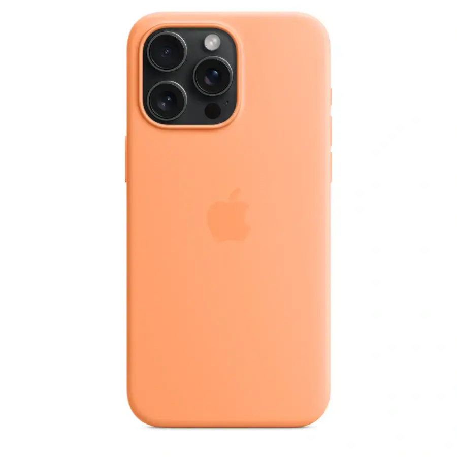 Чохол Apple iPhone 15 Pro Max Silicone Case with MagSafe Lux Copy - Orange Sorbet