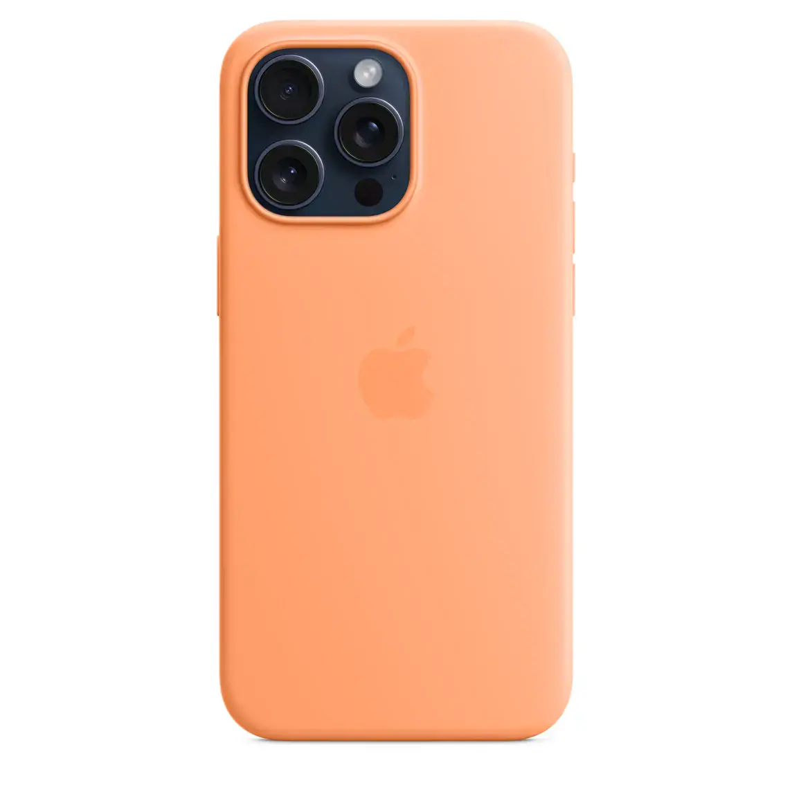 Чехол Apple iPhone 15 Pro Max Silicone Case with MagSafe Lux Copy - Orange Sorbet