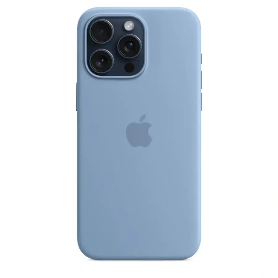 Чехол Apple iPhone 15 Pro Max Silicone Case with MagSafe Lux Copy - Winter Blue