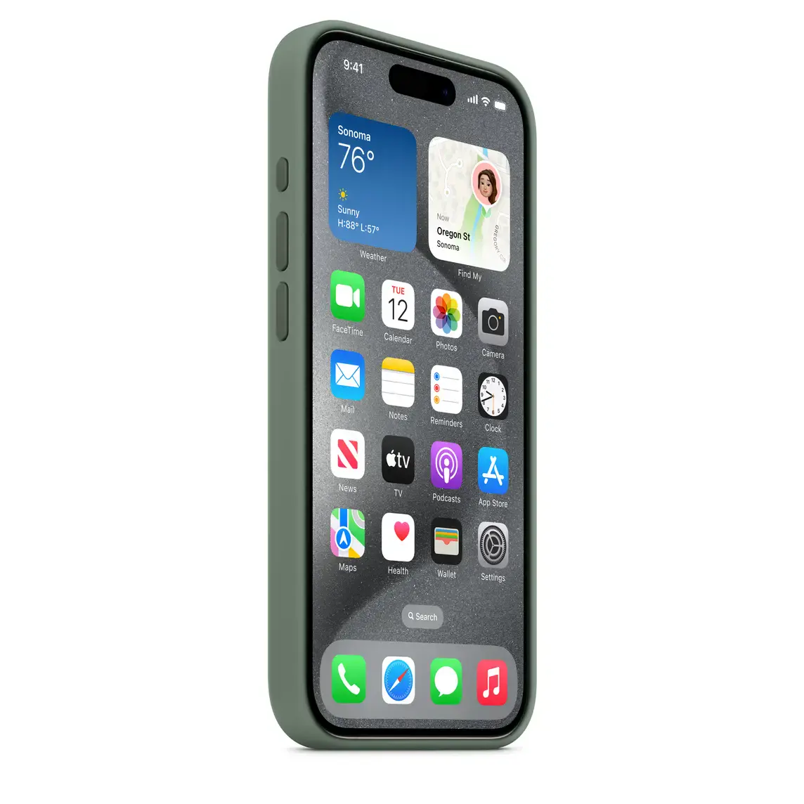 Чехол Apple iPhone 15 Pro Silicone Case with MagSafe Lux Copy - Cypress