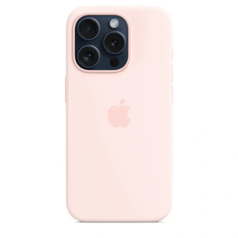 Чохол Apple iPhone 15 Pro Silicone Case with MagSafe Lux Copy - Light Pink