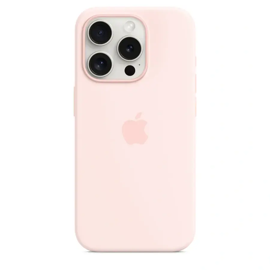 Чохол Apple iPhone 15 Pro Silicone Case with MagSafe Lux Copy - Light Pink