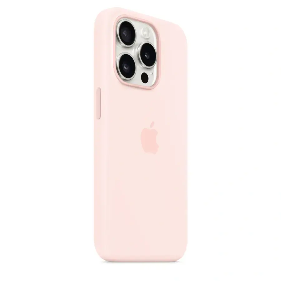 Чохол Apple iPhone 15 Pro Silicone Case with MagSafe Lux Copy - Light Pink