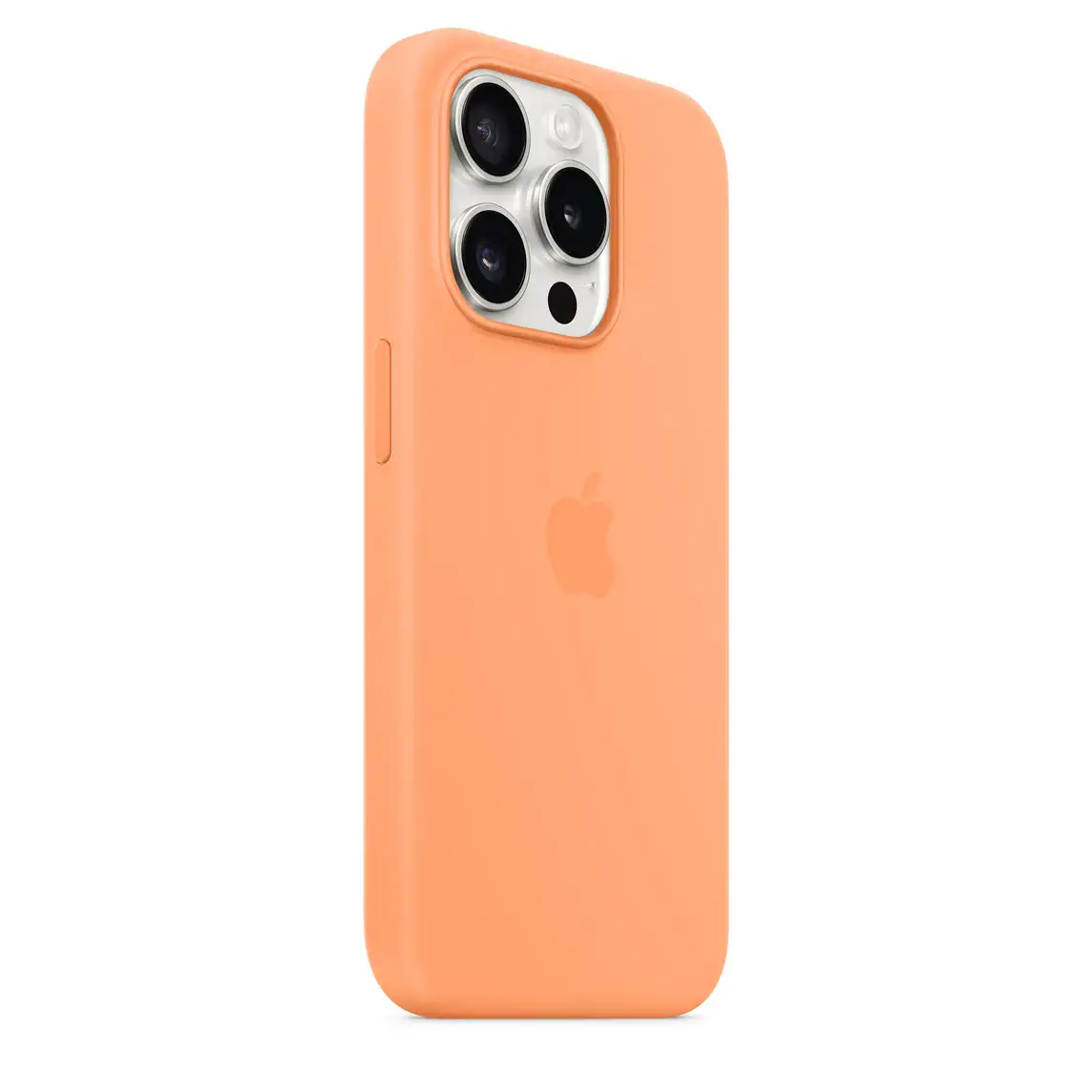 Чохол Apple iPhone 15 Pro Silicone Case with MagSafe Lux Copy - Orange Sorbet
