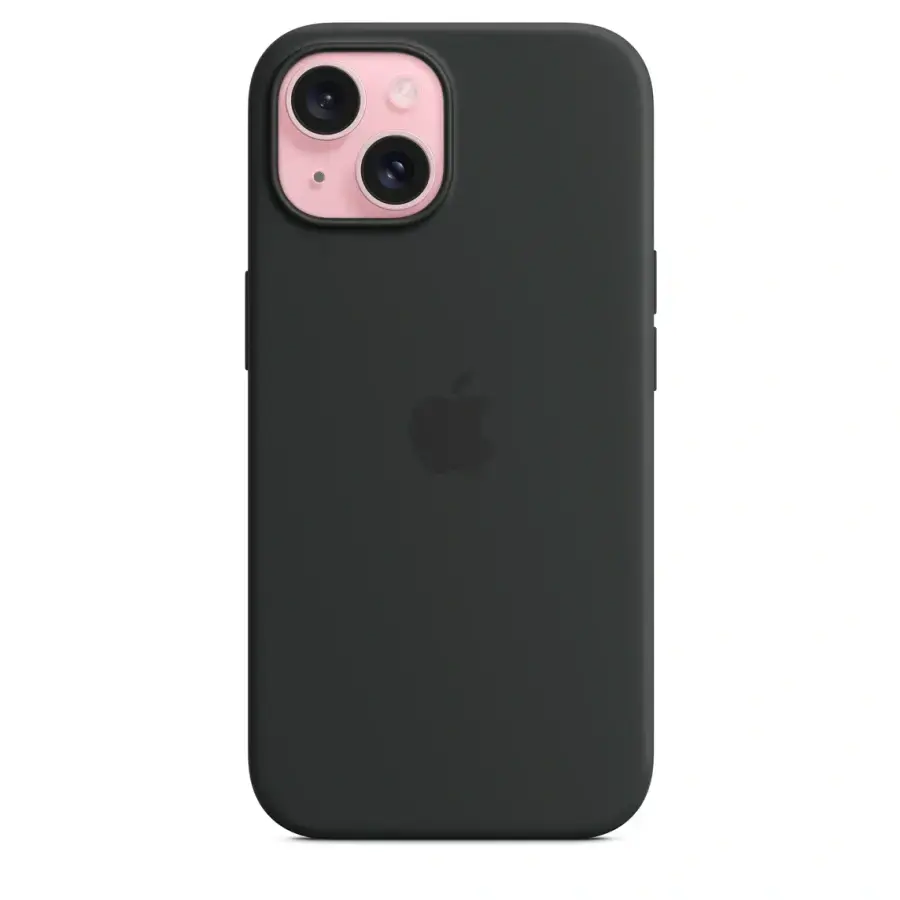 Чохол Apple iPhone 15 Silicone Case with MagSafe Lux Copy - Black