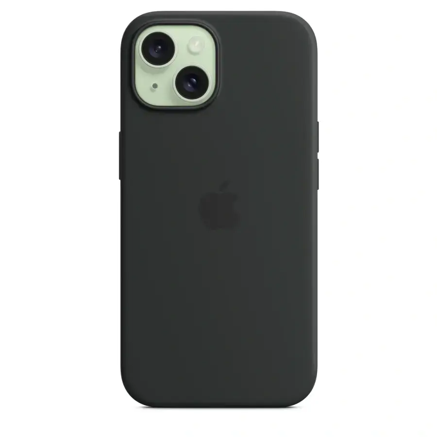 Чохол Apple iPhone 15 Silicone Case with MagSafe Lux Copy - Black