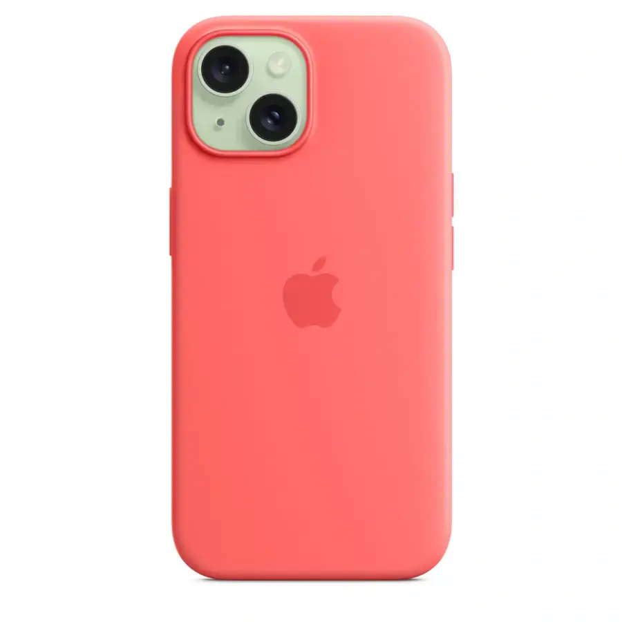 Чохол Apple iPhone 15 Silicone Case with MagSafe Lux Copy - Guava