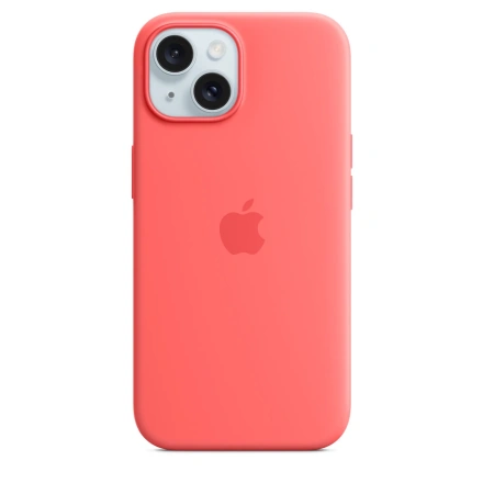 Чехол Apple iPhone 15 Silicone Case with MagSafe Lux Copy - Guava