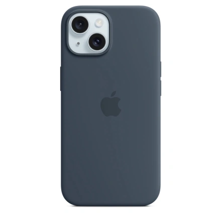 Чохол Apple iPhone 15 Silicone Case with MagSafe Lux Copy - Storm Blue