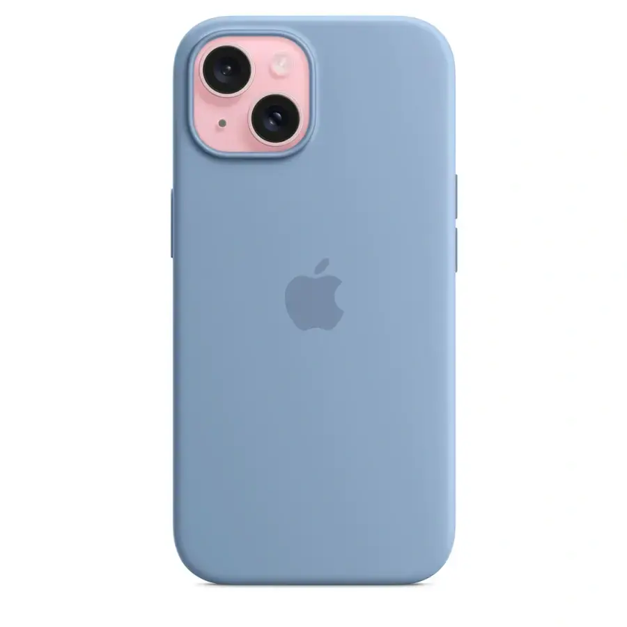 Чохол Apple iPhone 15 Silicone Case with MagSafe Lux Copy - Winter Blue