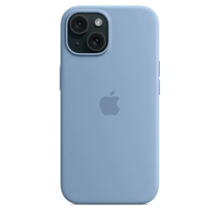 Чохол Apple iPhone 15 Silicone Case with MagSafe Lux Copy - Winter Blue