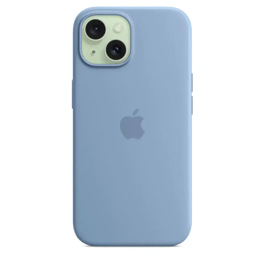 Чохол Apple iPhone 15 Silicone Case with MagSafe Lux Copy - Winter Blue