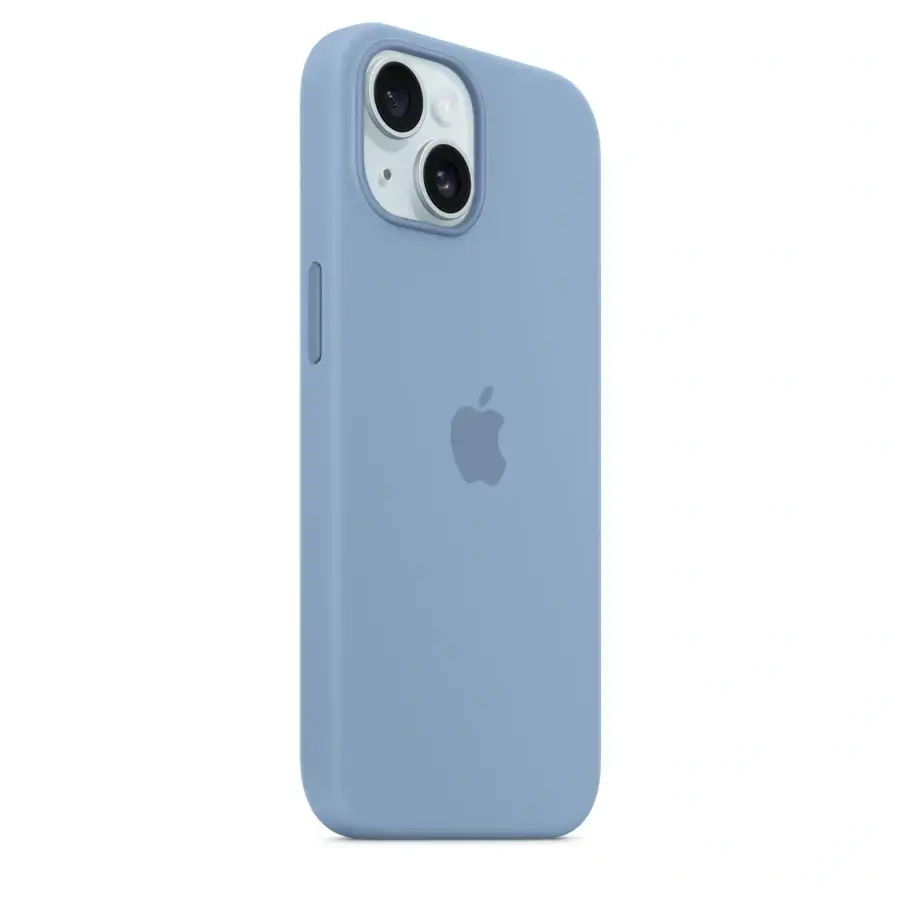 Чохол Apple iPhone 15 Silicone Case with MagSafe Lux Copy - Winter Blue