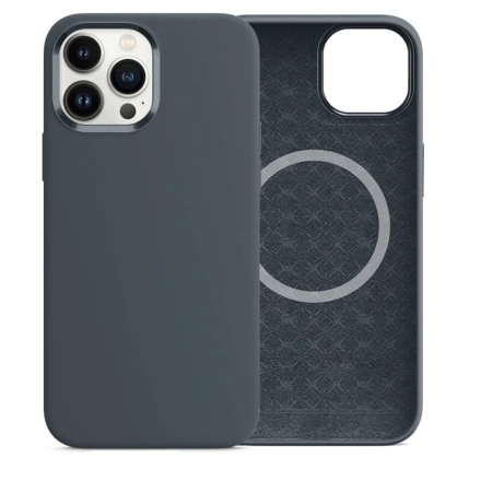 Чохол Comma Magnetic Silicone Nature Series для iPhone 15 Pro Max - Grey