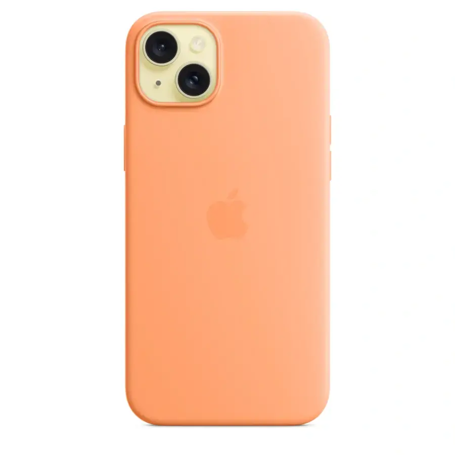Чохол Apple iPhone 15 Plus Silicone Case with MagSafe - Orange Sorbet (MT173)