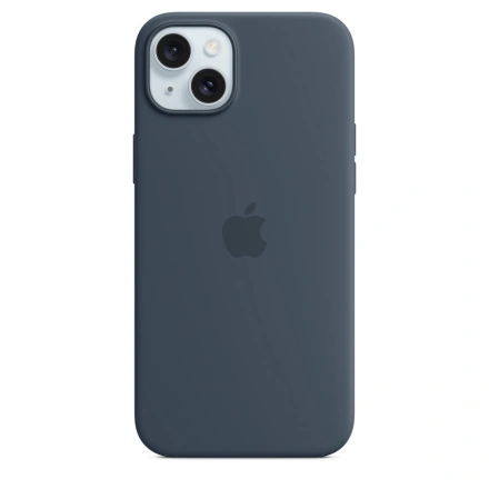 Чехол Apple iPhone 15 Plus Silicone Case with MagSafe - Storm Blue (MT123)