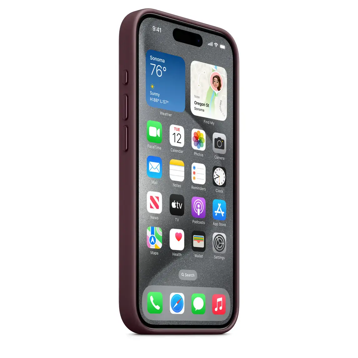 Чохол Apple iPhone 15 Pro FineWoven Case with MagSafe - Mulberry (MT4L3)
