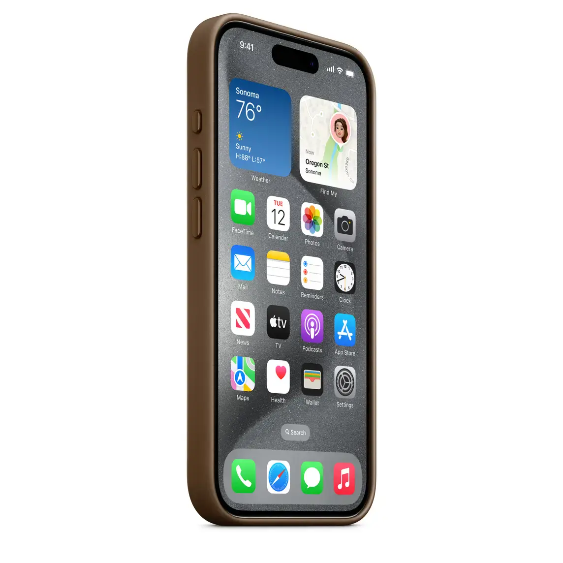 Чехол Apple iPhone 15 Pro FineWoven Case with MagSafe - Taupe (MT4J3)