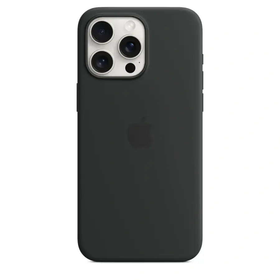 Чохол Apple iPhone 15 Pro Max Silicone Case with MagSafe - Black (MT1M3)