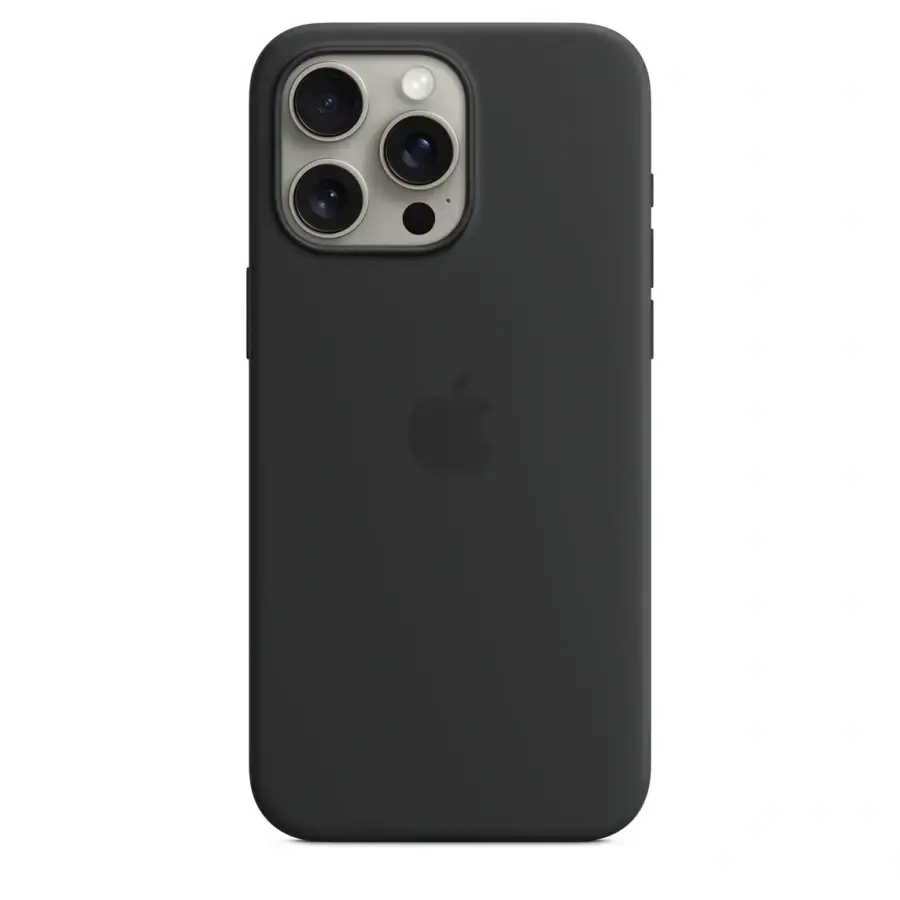 Чохол Apple iPhone 15 Pro Max Silicone Case with MagSafe - Black (MT1M3)