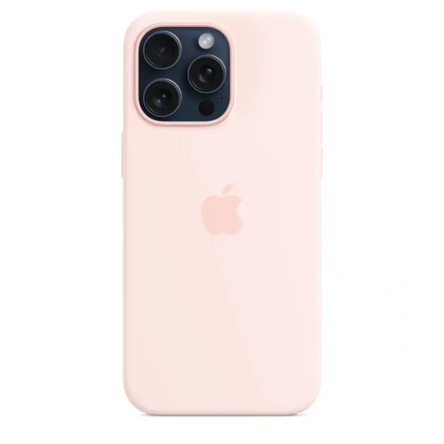 Чохол Apple iPhone 15 Pro Max Silicone Case with MagSafe - Light Pink (MT1U3)