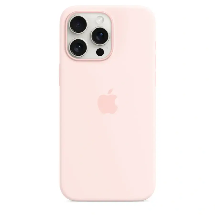 Чохол Apple iPhone 15 Pro Max Silicone Case with MagSafe - Light Pink (MT1U3)