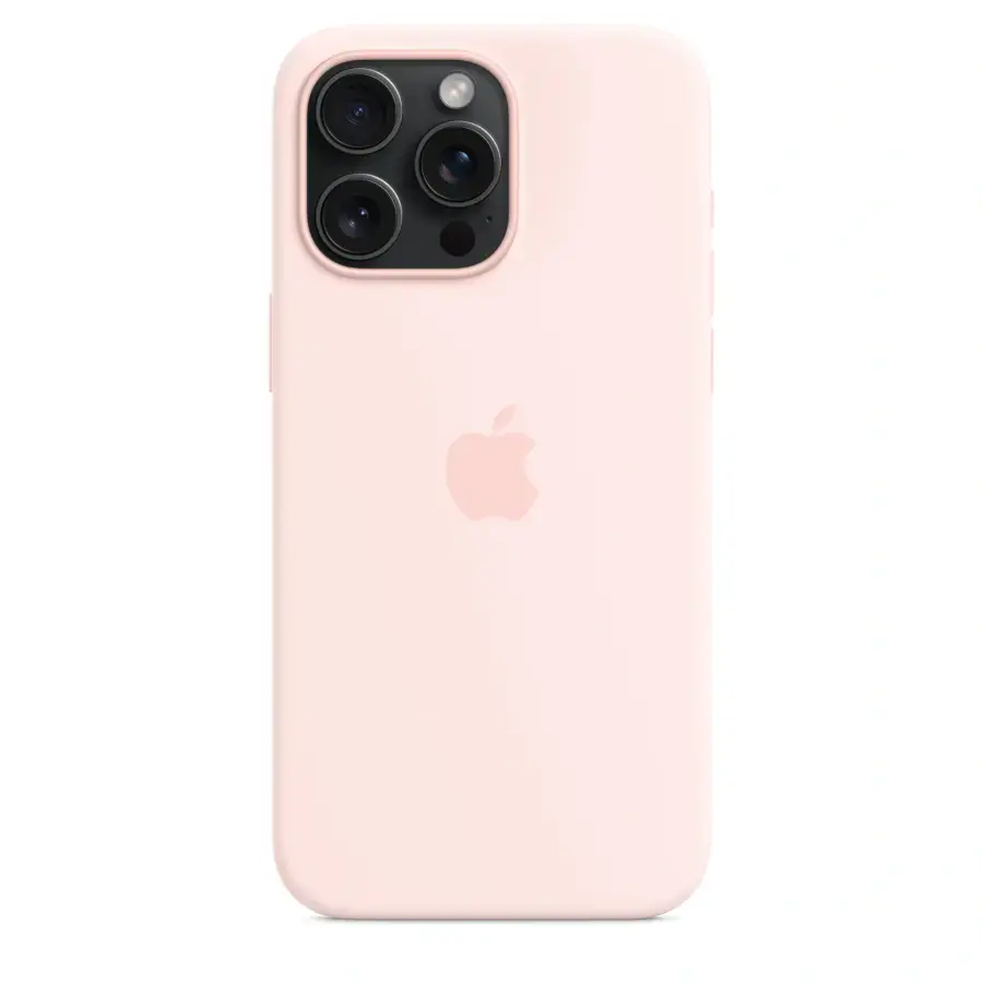 Чохол Apple iPhone 15 Pro Max Silicone Case with MagSafe - Light Pink (MT1U3)
