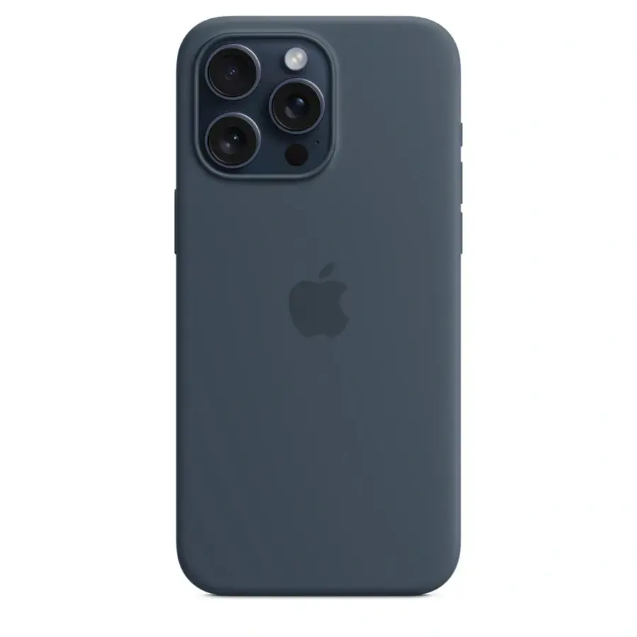Чехол Apple iPhone 15 Pro Max Silicone Case with MagSafe - Storm Blue (MT1P3)