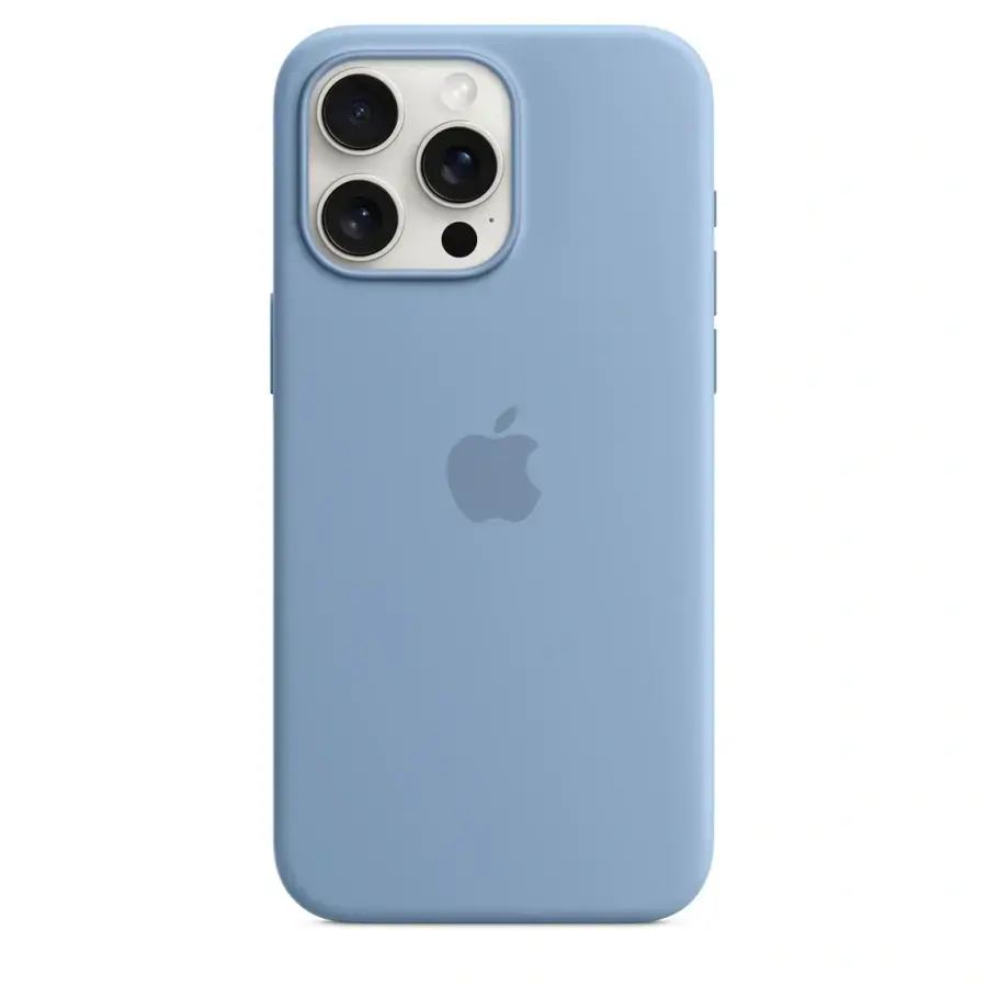 Чехол Apple iPhone 15 Pro Max Silicone Case with MagSafe - Winter Blue (MT1Y3)