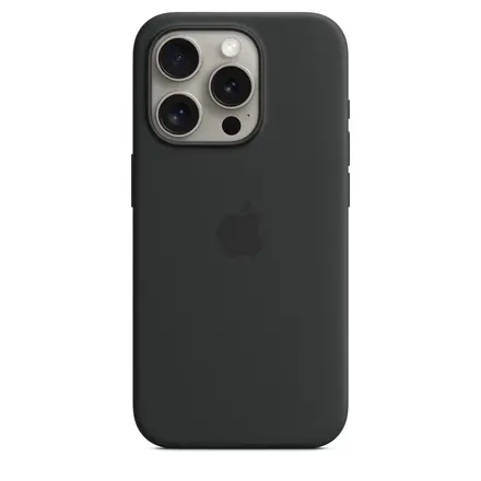 Чехол Apple iPhone 15 Pro Silicone Case with MagSafe - Black (MT1A3)