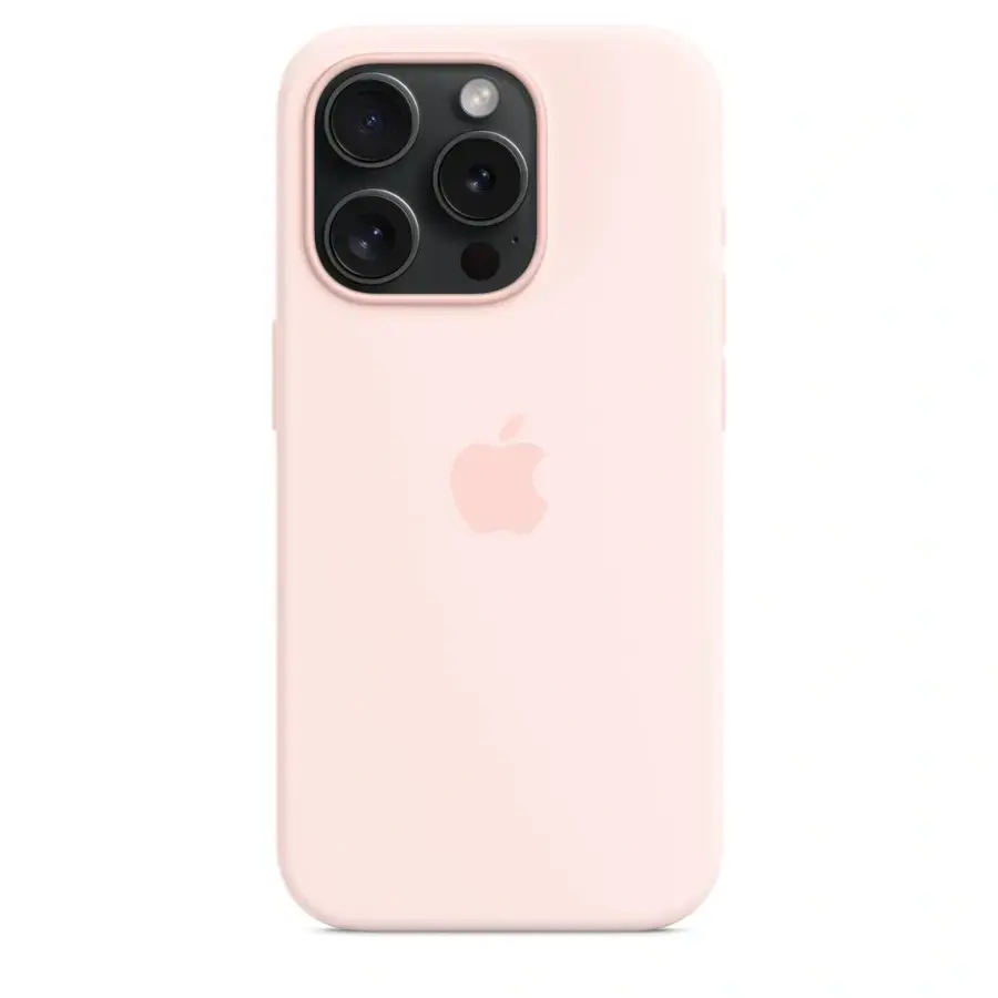 Чехол Apple iPhone 15 Pro Silicone Case with MagSafe - Light Pink (MT1F3)