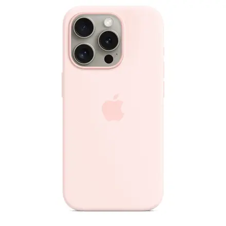 Чехол Apple iPhone 15 Pro Silicone Case with MagSafe - Light Pink (MT1F3)