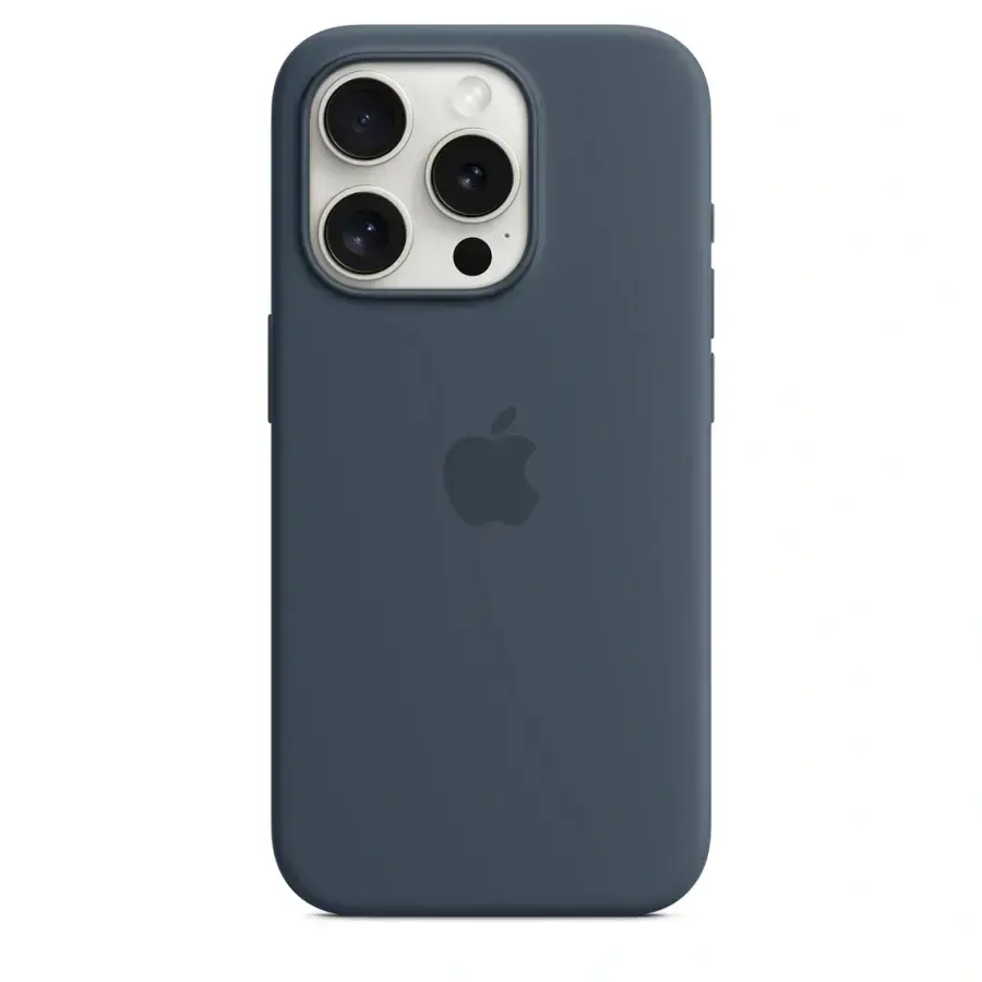 Чохол Apple iPhone 15 Pro Silicone Case with MagSafe - Storm Blue (MT1D3)