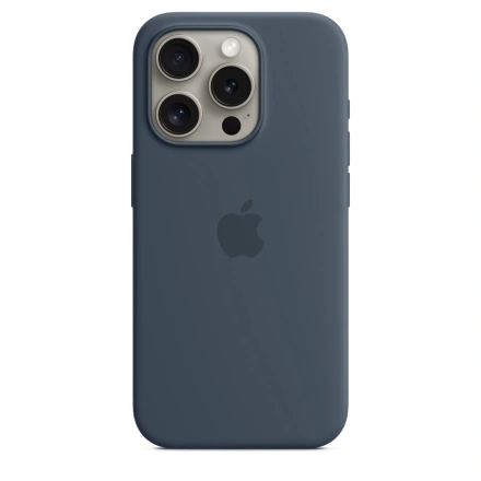 Чохол Apple iPhone 15 Pro Silicone Case with MagSafe - Storm Blue (MT1D3)