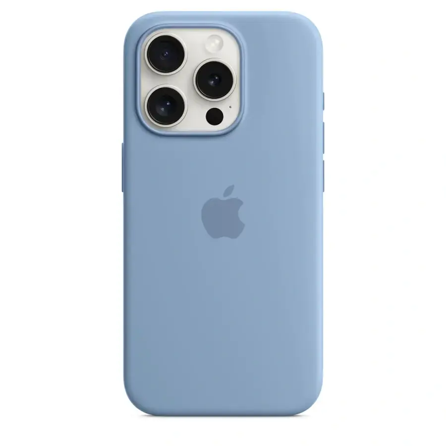 Чехол Apple iPhone 15 Pro Silicone Case with MagSafe - Winter Blue (MT1L3)