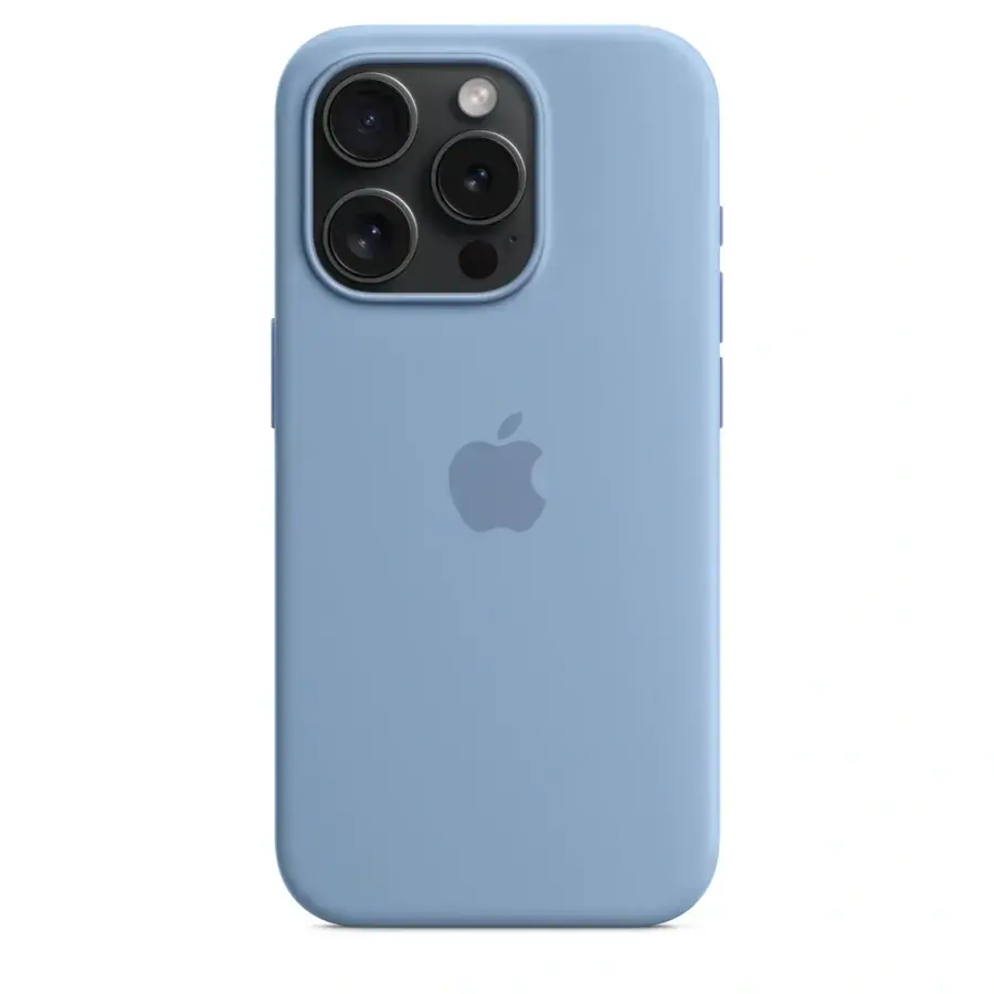 Чехол Apple iPhone 15 Pro Silicone Case with MagSafe - Winter Blue (MT1L3)