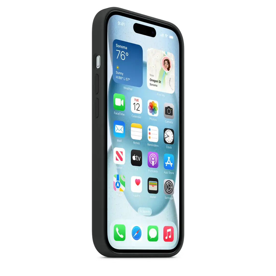 Чохол Apple iPhone 15 Silicone Case with MagSafe - Black (MT0J3)