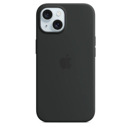 Чехол Apple iPhone 15 Silicone Case with MagSafe - Black (MT0J3)