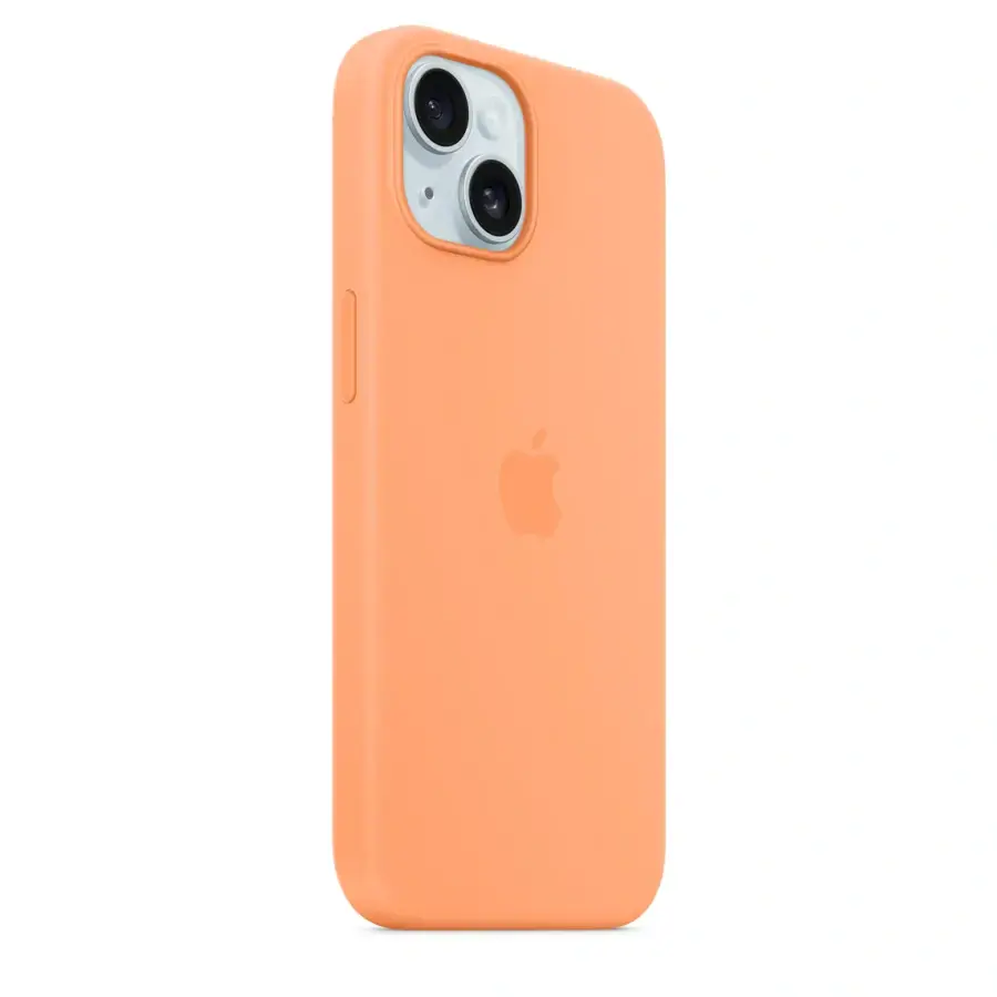 Чехол Apple iPhone 15 Silicone Case with MagSafe - Orange Sorbet (MT0W3)