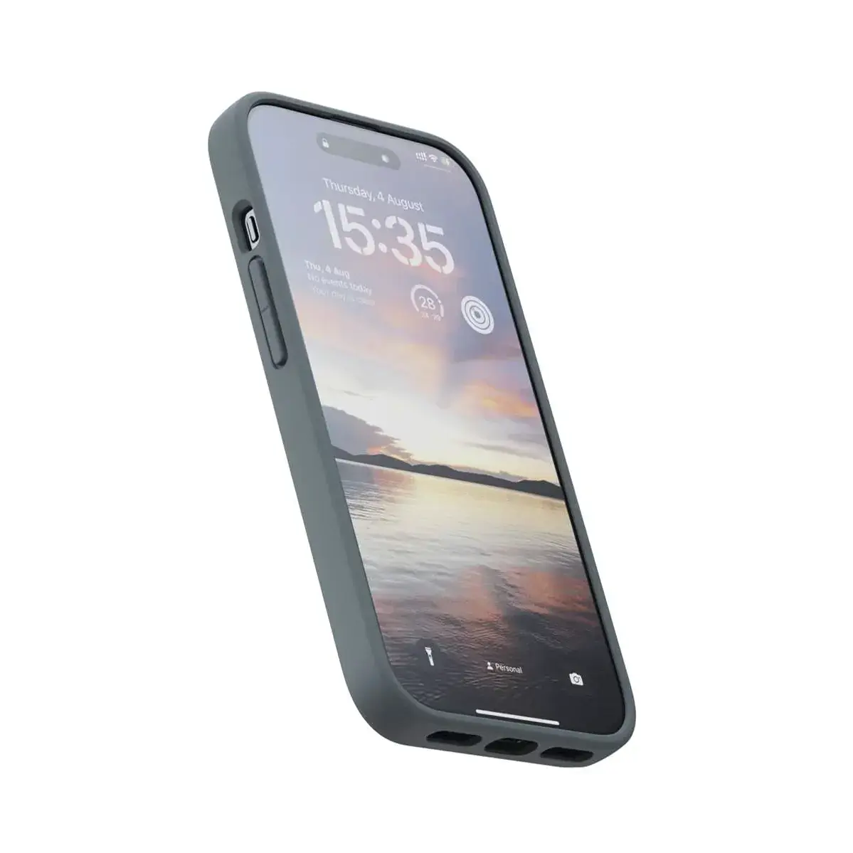 Чохол Njord Fabric MagSafe Case for iPhone 15 - Dark Grey (NA51FA09)
