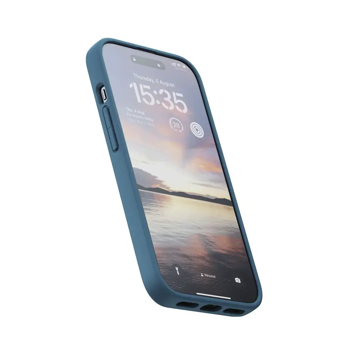 Чехол Njord Fabric MagSafe Case for iPhone 15 - Deep Sea (NA51FA01)