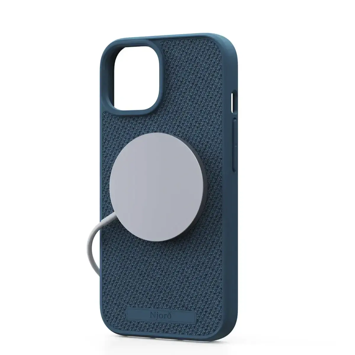 Чехол Njord Fabric MagSafe Case for iPhone 15 - Deep Sea (NA51FA01)