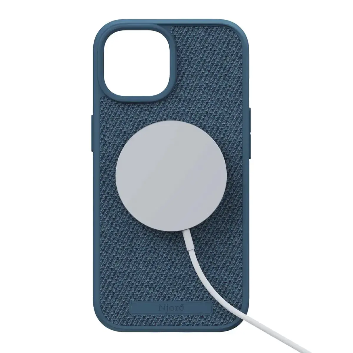 Чехол Njord Fabric MagSafe Case for iPhone 15 - Deep Sea (NA51FA01)