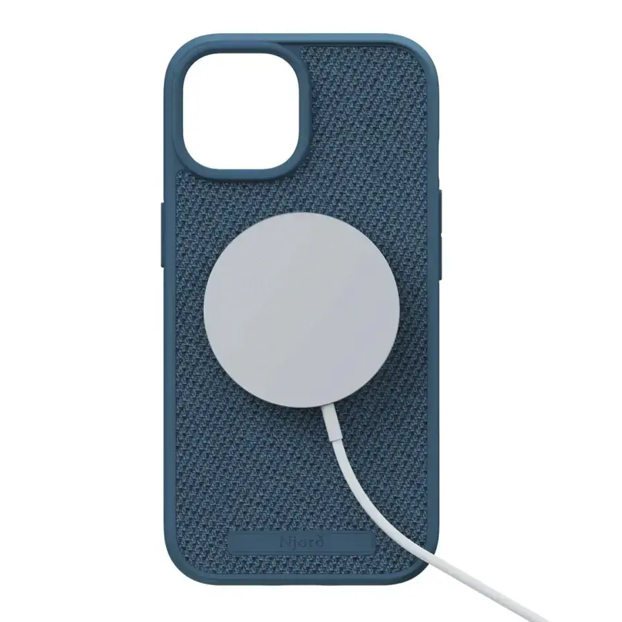 Чохол Njord Fabric MagSafe Case for iPhone 15 - Deep Sea (NA51FA01)